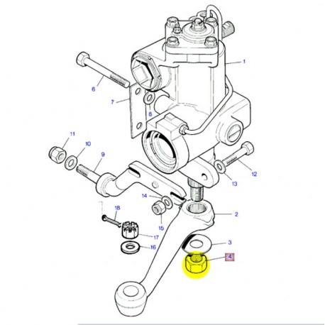 Nut drop arm to steering box