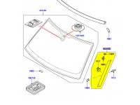 Moulding windshield RH black outer
