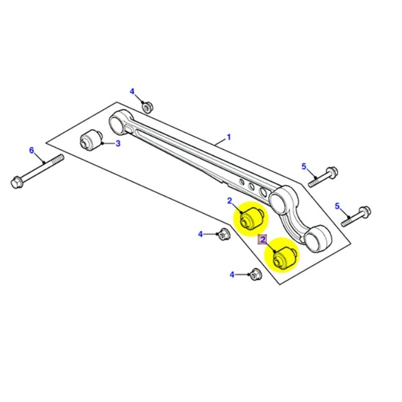 Silent bloc tirant de pont - avant