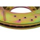 Pair front slotted performance brake discs
