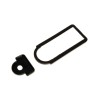 Gasket door handle push button type