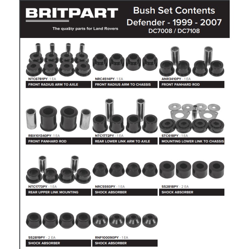Set polybush kit - Def 300Tdi