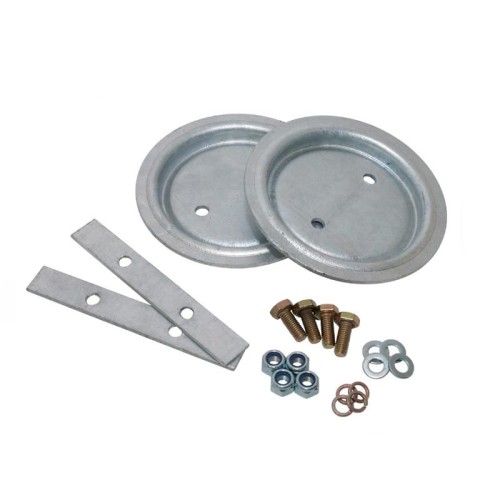 Set rear spring seats galvanized - Def 110/130