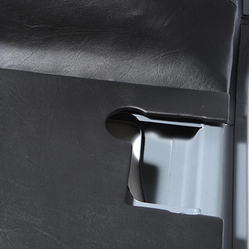 Front door trim set black vinyl - Serie 2/3