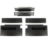 Front door trim set black vinyl - Serie 2/3