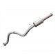 Exhaust rear silencer stainless steel - Disco2 TD5