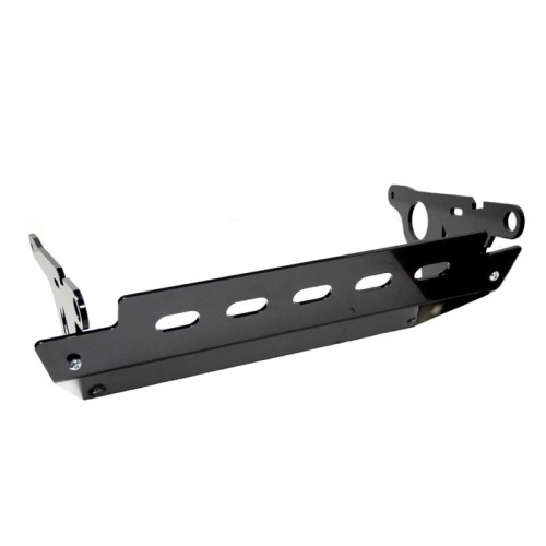 Alloy steering guard with recovery point - black - Defender