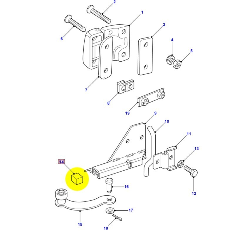 Butée de porte avant Defender