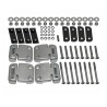 Door hinge 2nd row doors kit metric - SS fixings