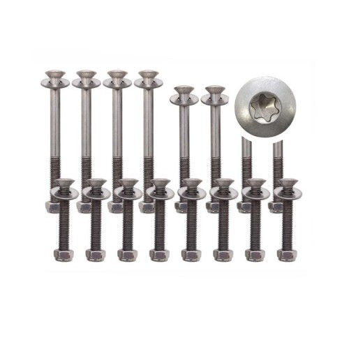 Stainless steel 2nd row door Kit - Def 2007-16