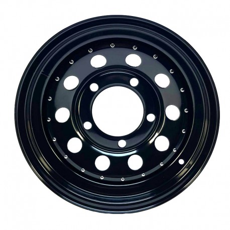 Steel wheel rim 16x7" Black Modular - Tubeless