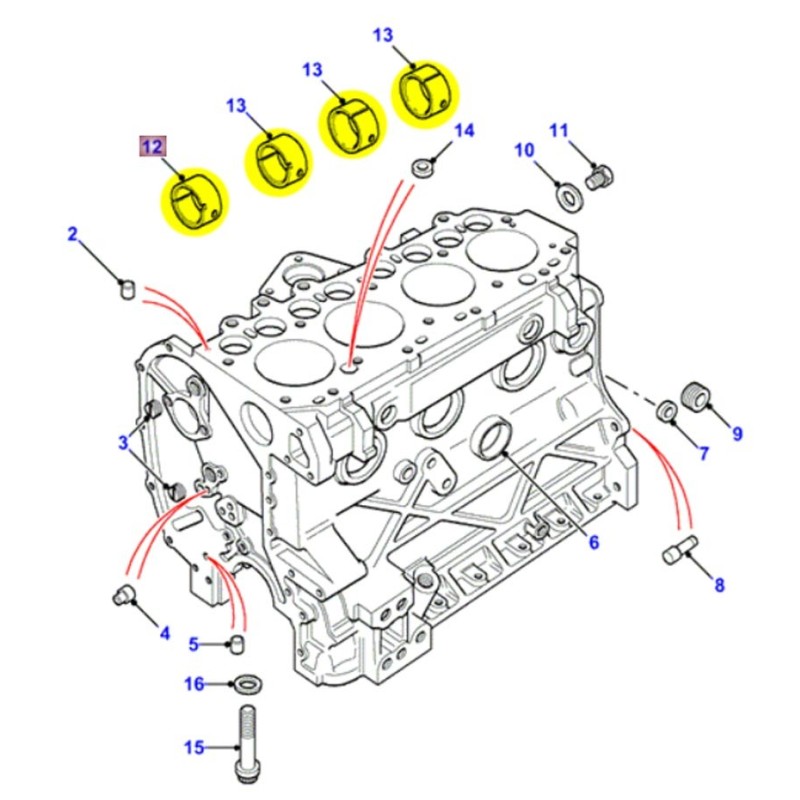 Set Camshaft bearing