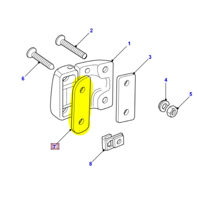 Shim - door hinge