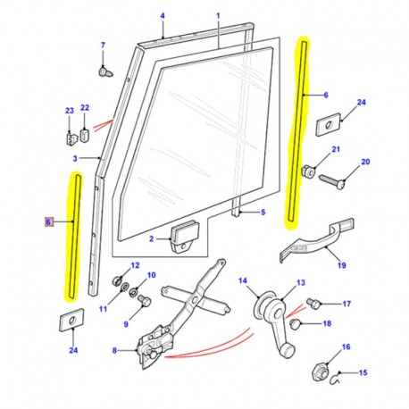 Shim channel adjuster - front & 2nd row door