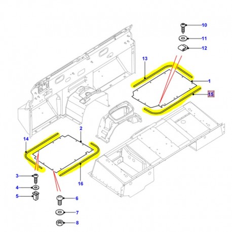 Underfloor sealing strip - per metre