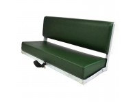 Bench seat 2 men - galvanised frame - green