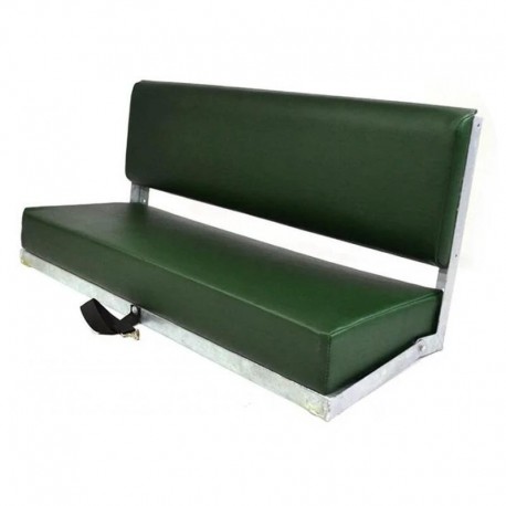 Bench seat 2 men - galvanised frame - green