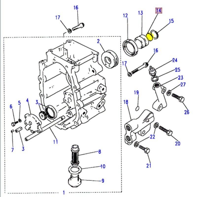 O ring mainshaft collar