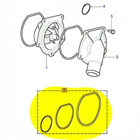 Joints de pompe à eau TD5