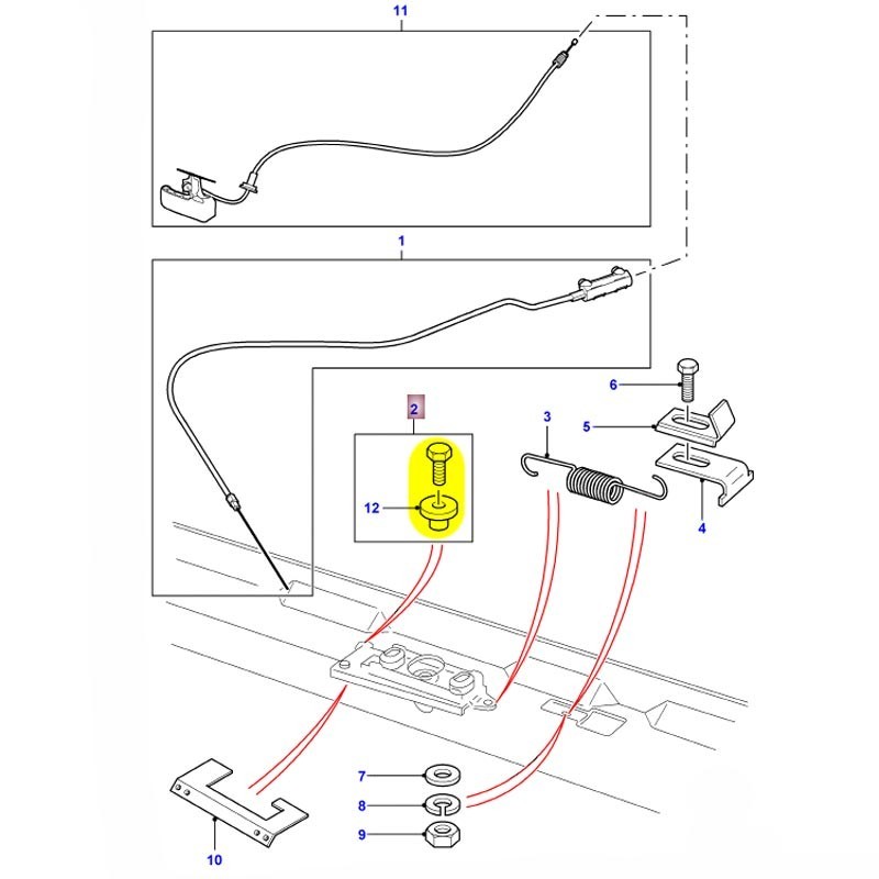 Bolt & nipple kit metric bonnet locking - Def