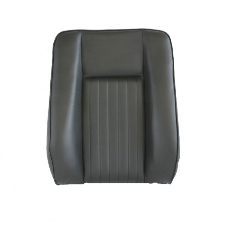 Deluxe - front centre seat back black vinyl