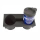 Cubby box double cup holder