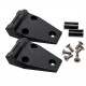 Bonnet hinges black CNC aluminium