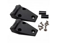 Bonnet hinges black CNC aluminium