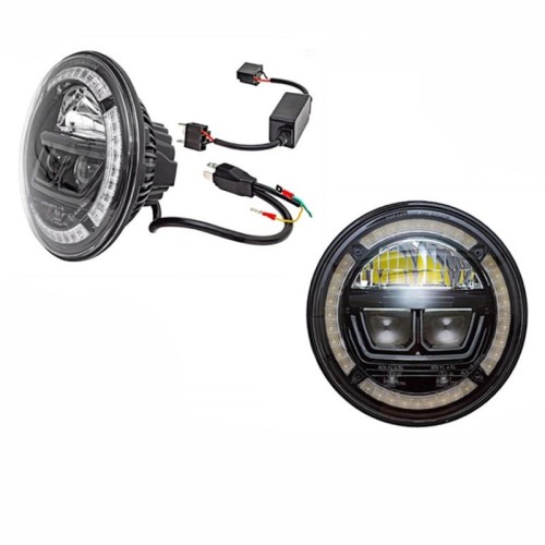 Pair 7" LED LYNX headlights - Halo