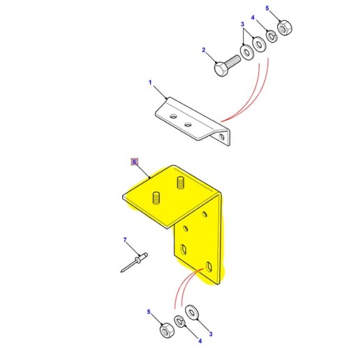 Support ceinture de sécurité avant