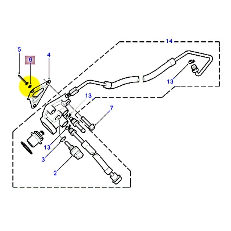 O ring régulateur de pression diesel - TD5