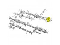 Flange for output shaft - rear drive
