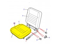 Revêtement assise siège central TD5