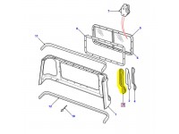 Joint fenêtre bombée cabine pick-up - vitre 4mm