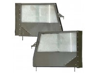 Pair of Minerva door tops – with glass