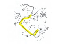 Tuyau de frein avant gauche - double circuit - avant 1980