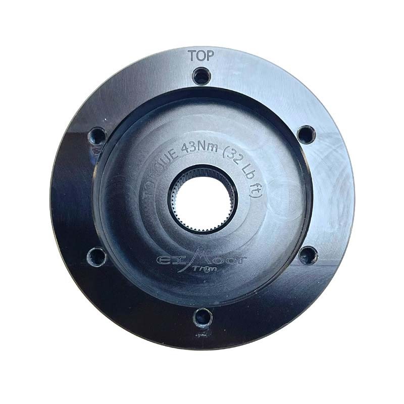 Wood rim 15" steering wheel & silver 48 spline boss