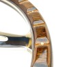 Wood rim 15" steering wheel & silver 48 spline boss