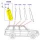 Cover RH black outer e pillar upper