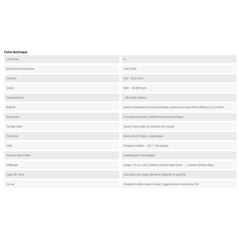 Distributeur électroinique 123 Ignition