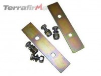 Coil spring retaining plates - rear - Def90
