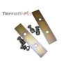Coil spring retaining plates - rear - Def90
