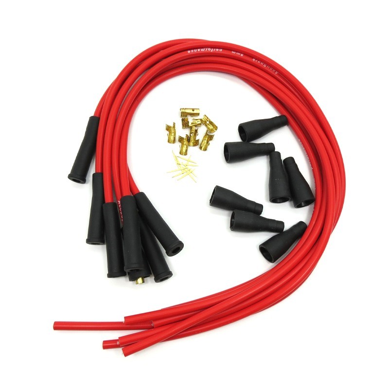 Kit fils de bougie Matière:Silicone 6 cyl. - rouge