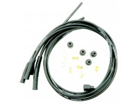 Custom leads set 4 cylinder - black