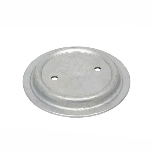 Galvanised rear lower road spring seat - Def110&130