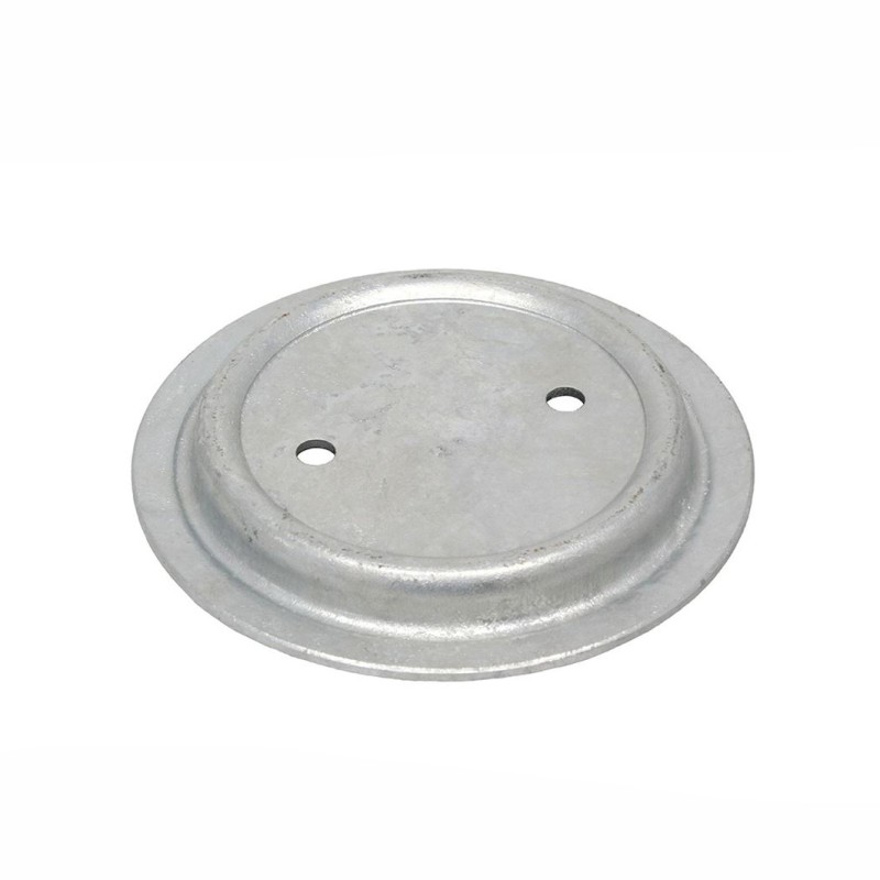 Galvanised rear lower road spring seat - Def110&130