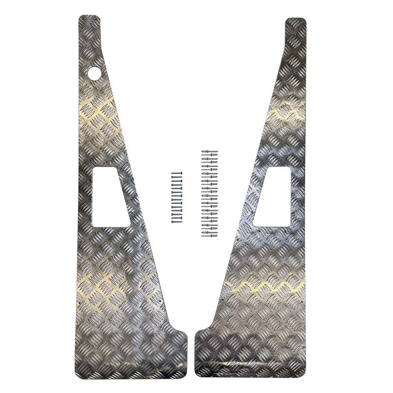 Chequer plate top wing - aluminium