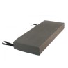 2 men bench seat cushion - elephant grey