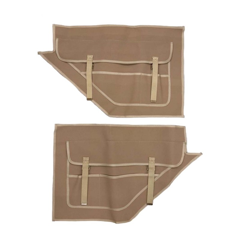 Set of 4 canvas door card - Serie 2/3 1098 SW