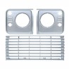 Grille & headlight surround kit Defender - Indus Silver colour